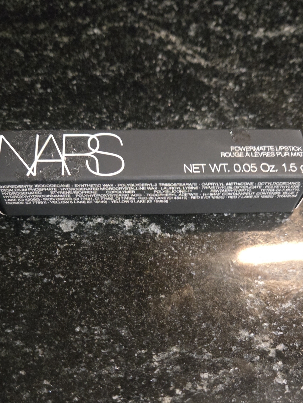 NARS Black Lipstick Box – Color No Satisfaction